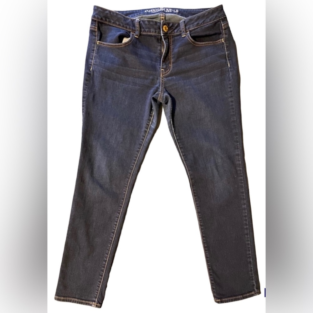 American Eagle Dark Blue Jegging Size 12 Short
